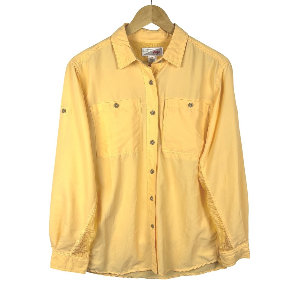 RailRiders Insect Shield Women Long Sleeve Hiking Shirt Fits like Sz M/L Outdoor